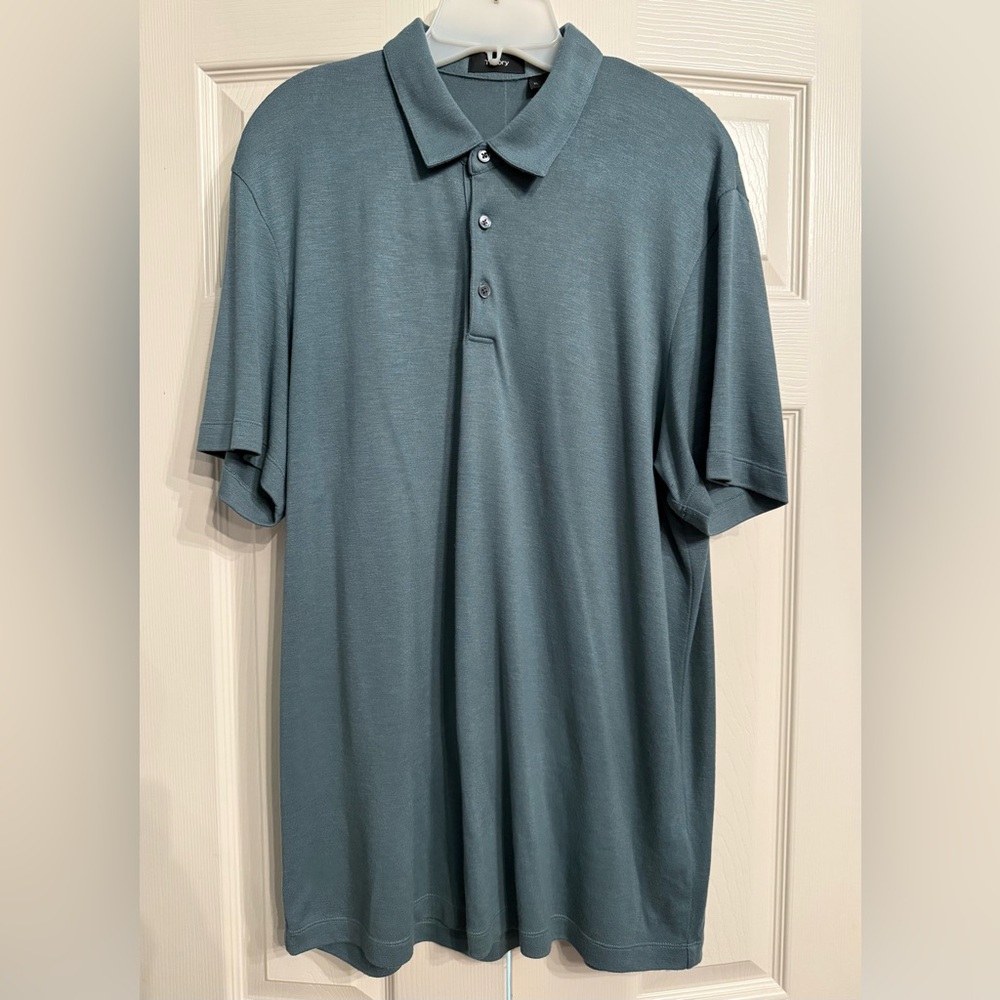 Theory Modal Green XL Polo Excellent Condition